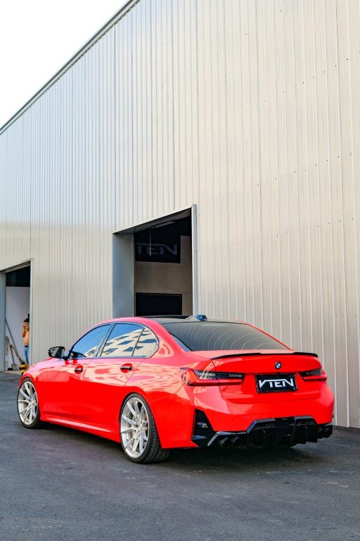 VTEN - BMW 3 SERIES G20 M340i / 330i PRE-LCI & LCI 2019+ GLOSS BLACK STAINLESS STEEL EXHAUST TIPS - Aero Carbon UK