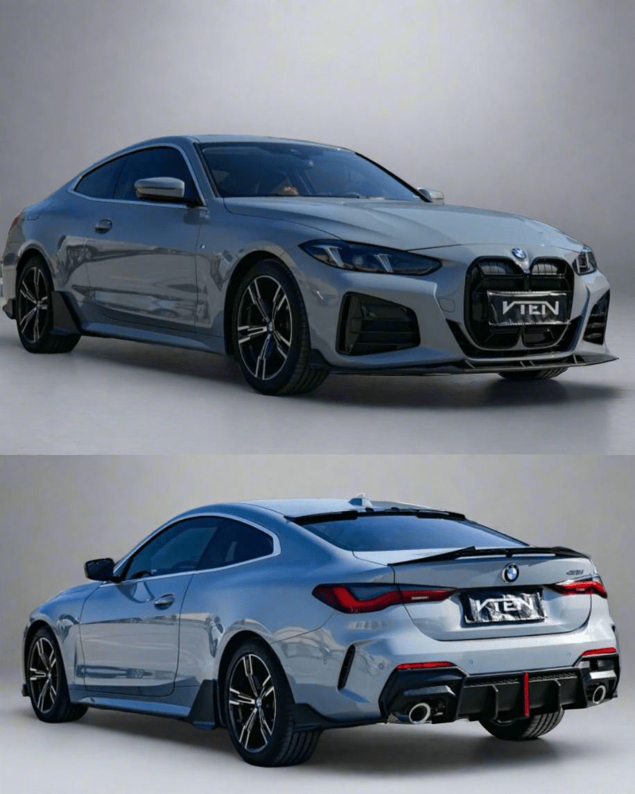 VTEN - BMW 4 SERIES G22 PP GLOSS BLACK FULL BODY KIT BUNDLE - Aero Carbon UK
