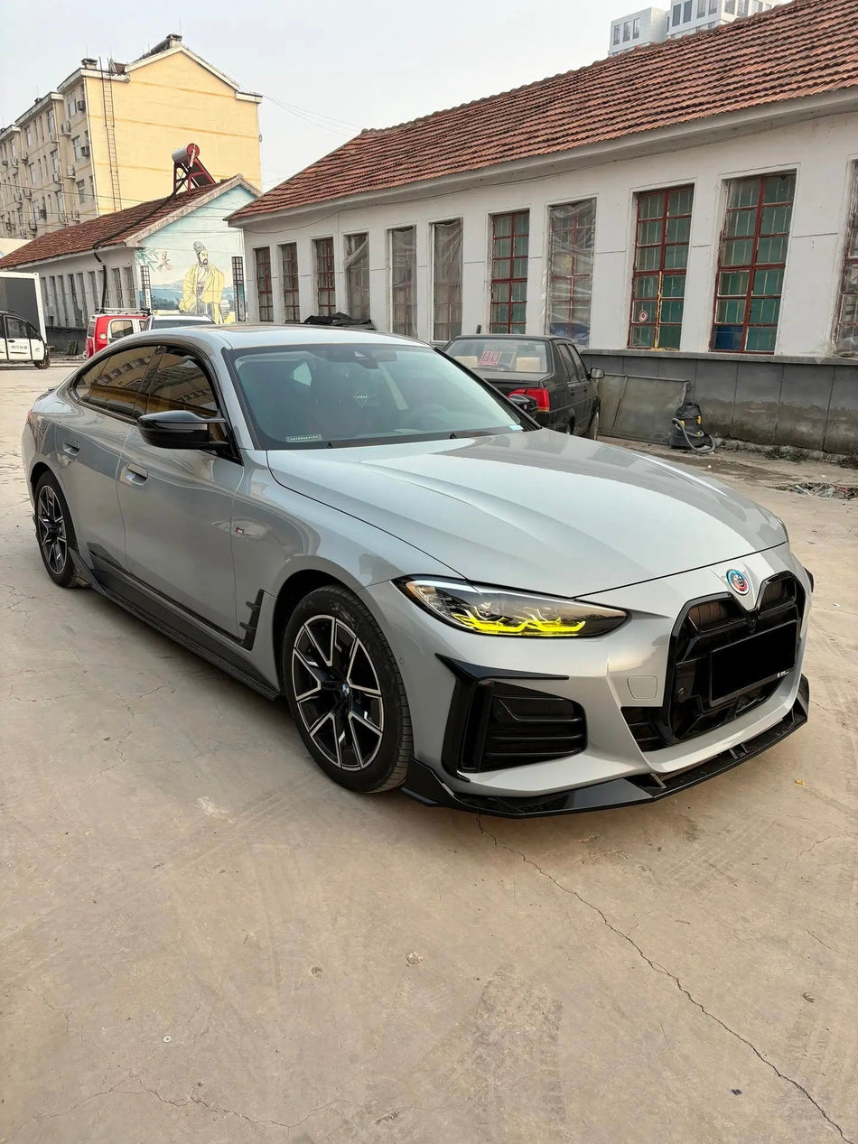 VTEN - BMW 4 SERIES G26 GRAN COUPE PP GLOSS BLACK FRONT BUMPER TRIM - Aero Carbon UK