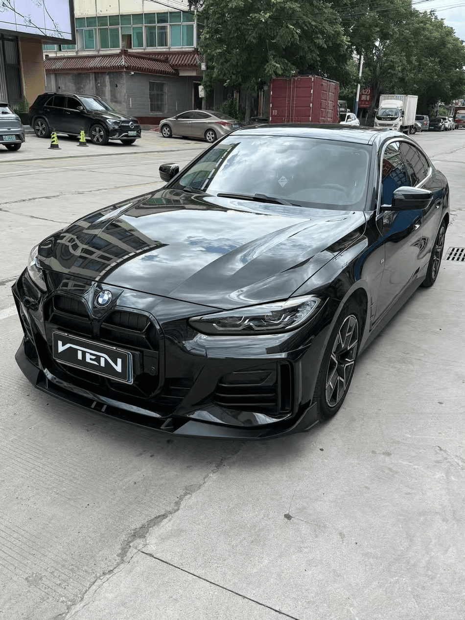 VTEN - BMW 4 SERIES G26 GRAN COUPE PP GLOSS BLACK FRONT LIP - Aero Carbon UK
