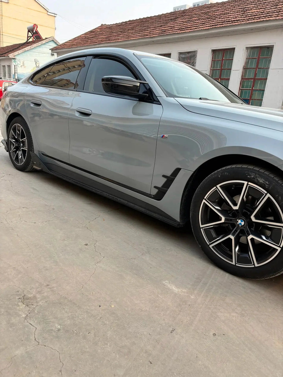 VTEN - BMW 4 SERIES G26 GRAN COUPE PP GLOSS BLACK SIDE SKIRTS - Aero Carbon UK