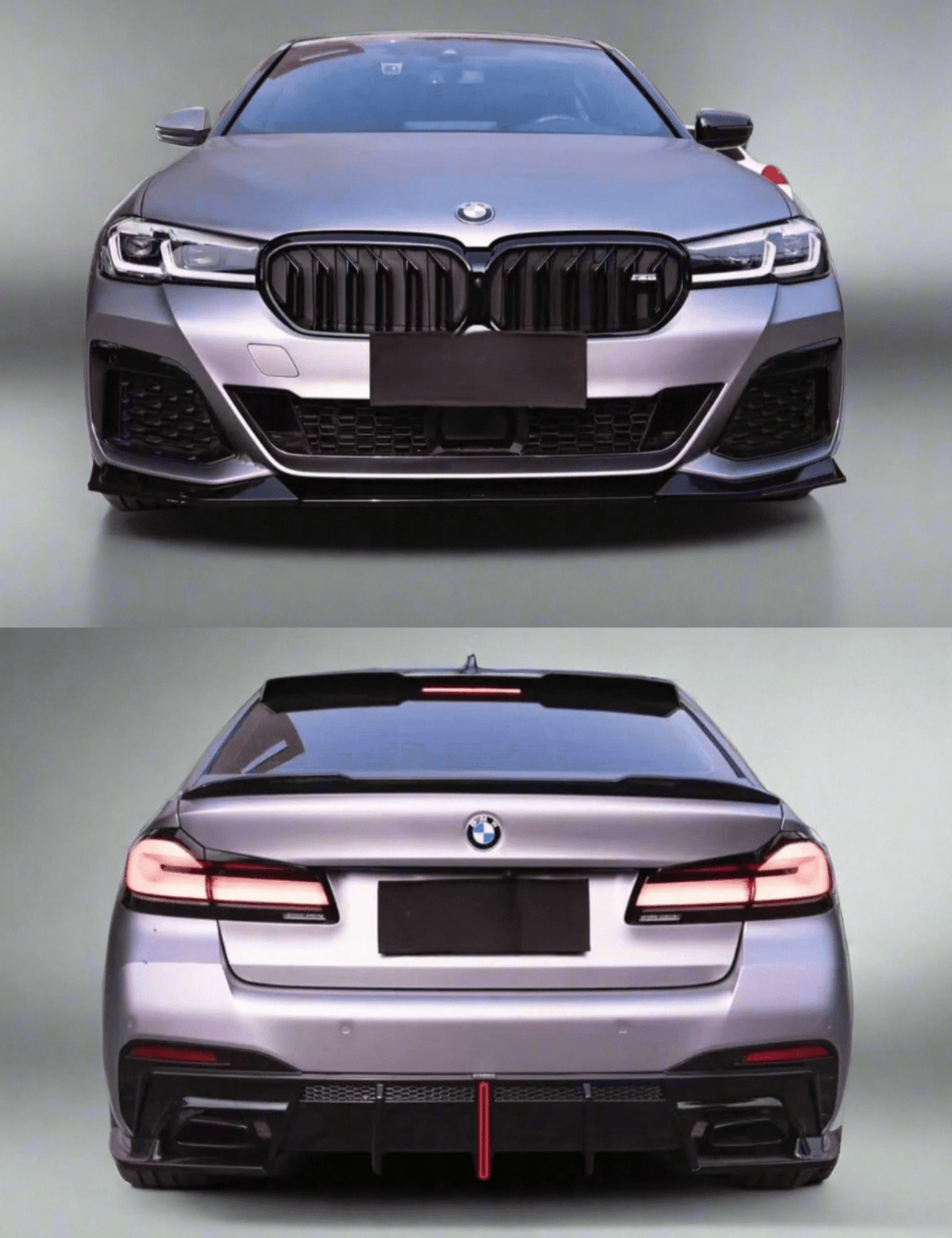 VTEN - BMW 5 SERIES G30 LCI PP GLOSS BLACK FULL BODY KIT BUNDLE - Aero Carbon UK