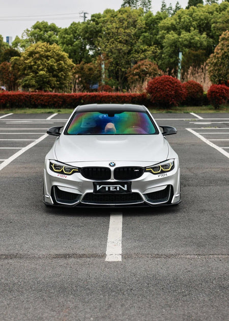 VTEN - BMW M4 F82 PP GLOSS BLACK FRONT LIP - Aero Carbon UK