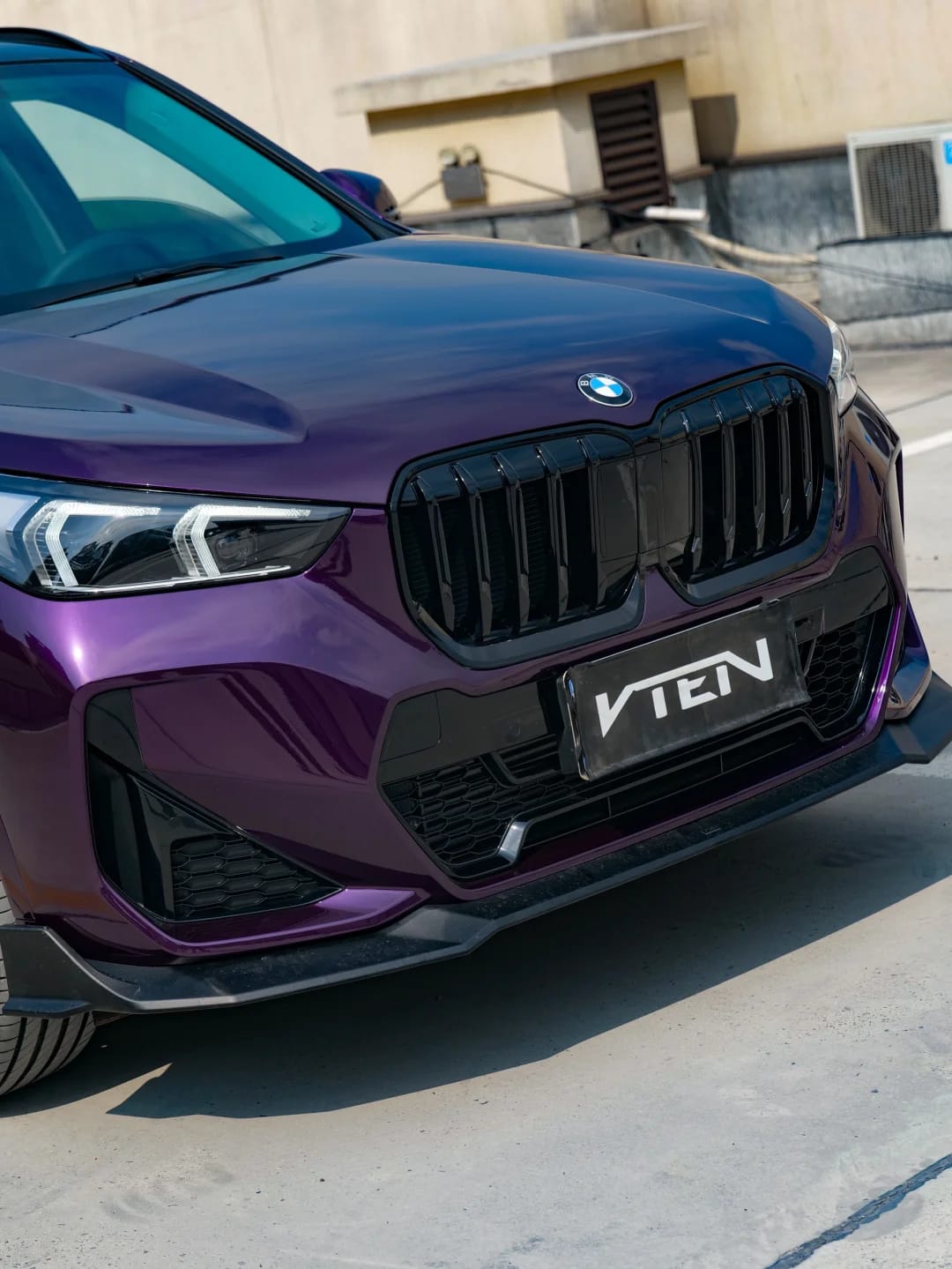 VTEN - BMW X1 / IX1 U11 2023+ PP GLOSS BLACK FRONT LIP - Aero Carbon UK