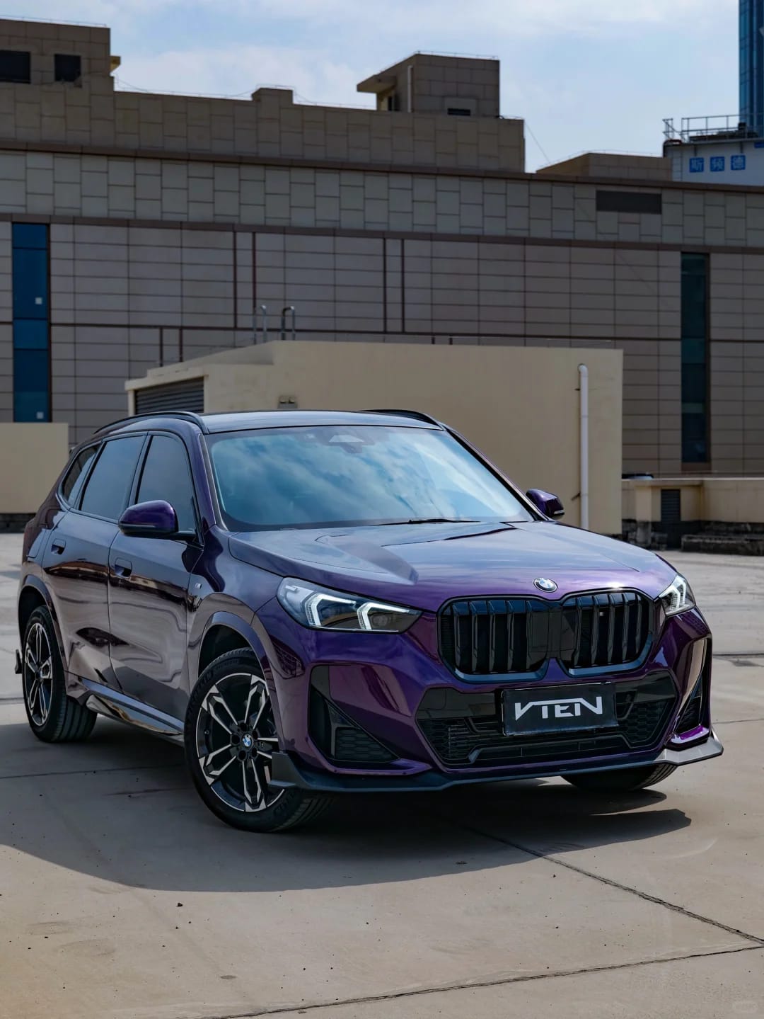 VTEN - BMW X1 / IX1 U11 2023+ PP GLOSS BLACK FRONT LIP - Aero Carbon UK