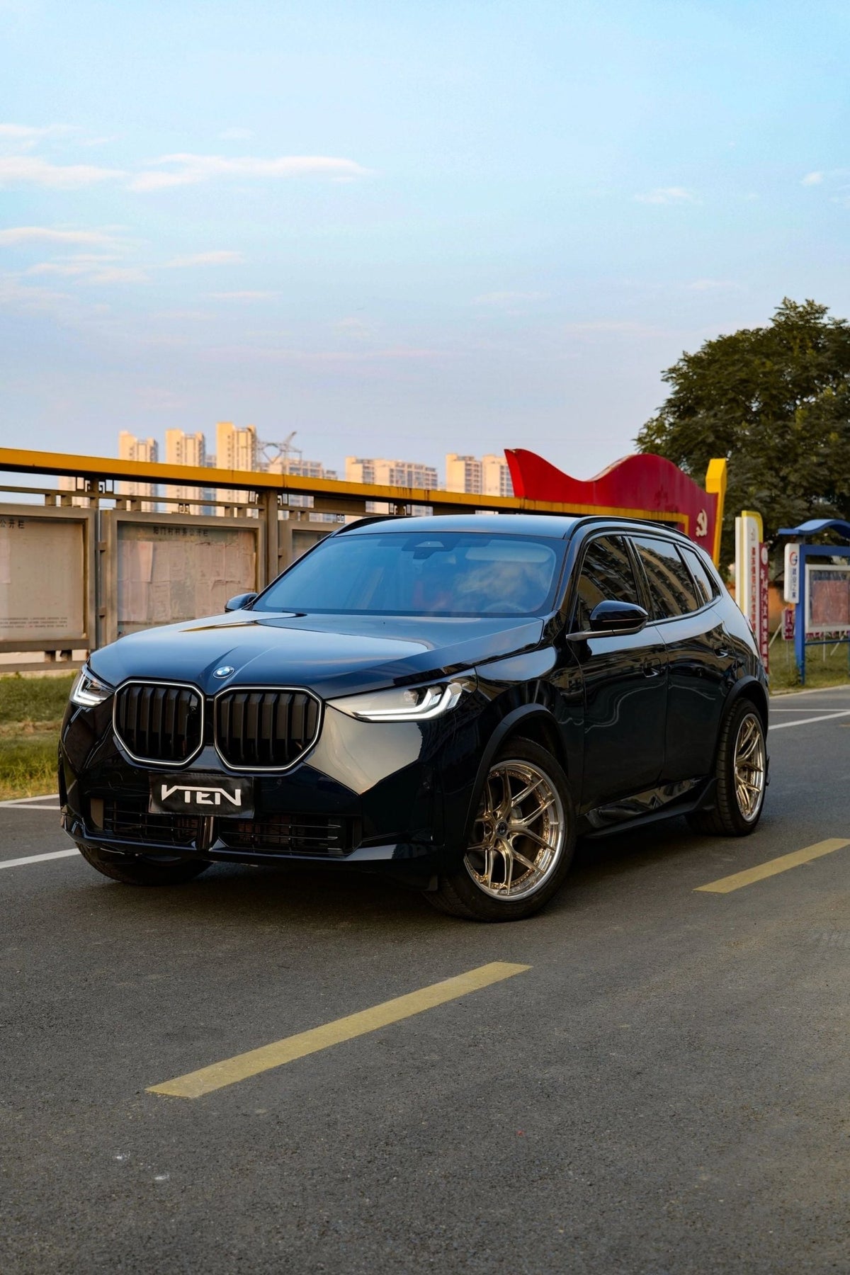 VTEN - BMW X3 G45 2025+ GLOSS BLACK FRONT LIP - Aero Carbon UK
