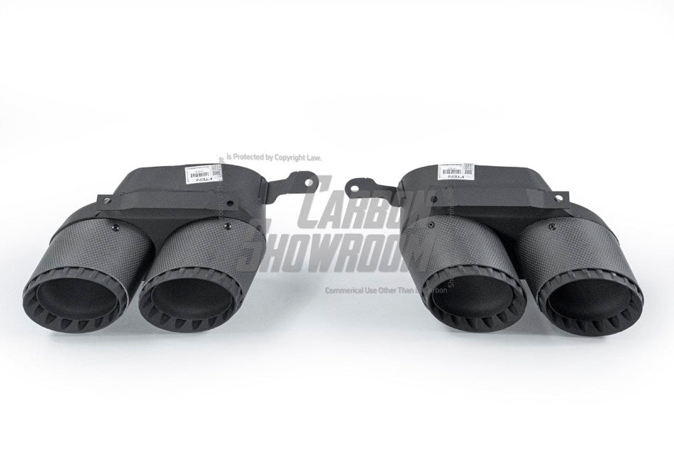 VTEN - BMW X5 G05 M50i / XDRIVE40i / SDRIVE40i 2019+ GLOSS BLACK STAINLESS STEEL EXHAUST TIPS - Aero Carbon UK