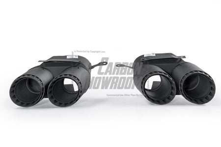 VTEN - BMW X5 G05 M50i / XDRIVE40i / SDRIVE40i 2019+ GLOSS BLACK STAINLESS STEEL EXHAUST TIPS - Aero Carbon UK