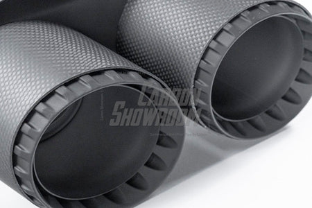 VTEN - BMW X5 G05 M50i / XDRIVE40i / SDRIVE40i 2019+ GLOSS BLACK STAINLESS STEEL EXHAUST TIPS - Aero Carbon UK