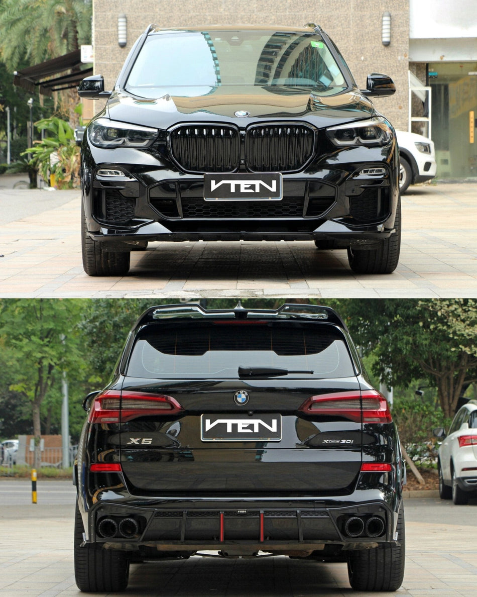 VTEN - BMW X5 G05 PRE-LCI 2019-2022 PP GLOSS BLACK FULL BODY KIT BUNDLE - Aero Carbon UK