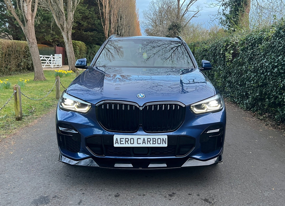 VTEN - BMW X5 G05 PRE - LCI GLOSS BLACK FRONT LIP - Aero Carbon UK