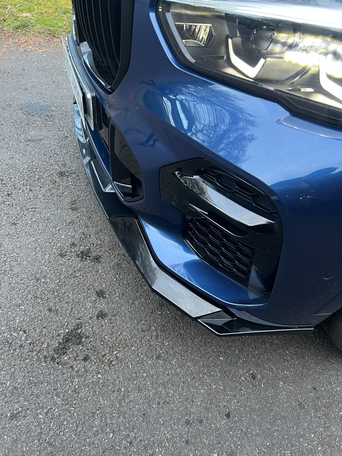 VTEN - BMW X5 G05 PRE - LCI GLOSS BLACK FRONT LIP - Aero Carbon UK