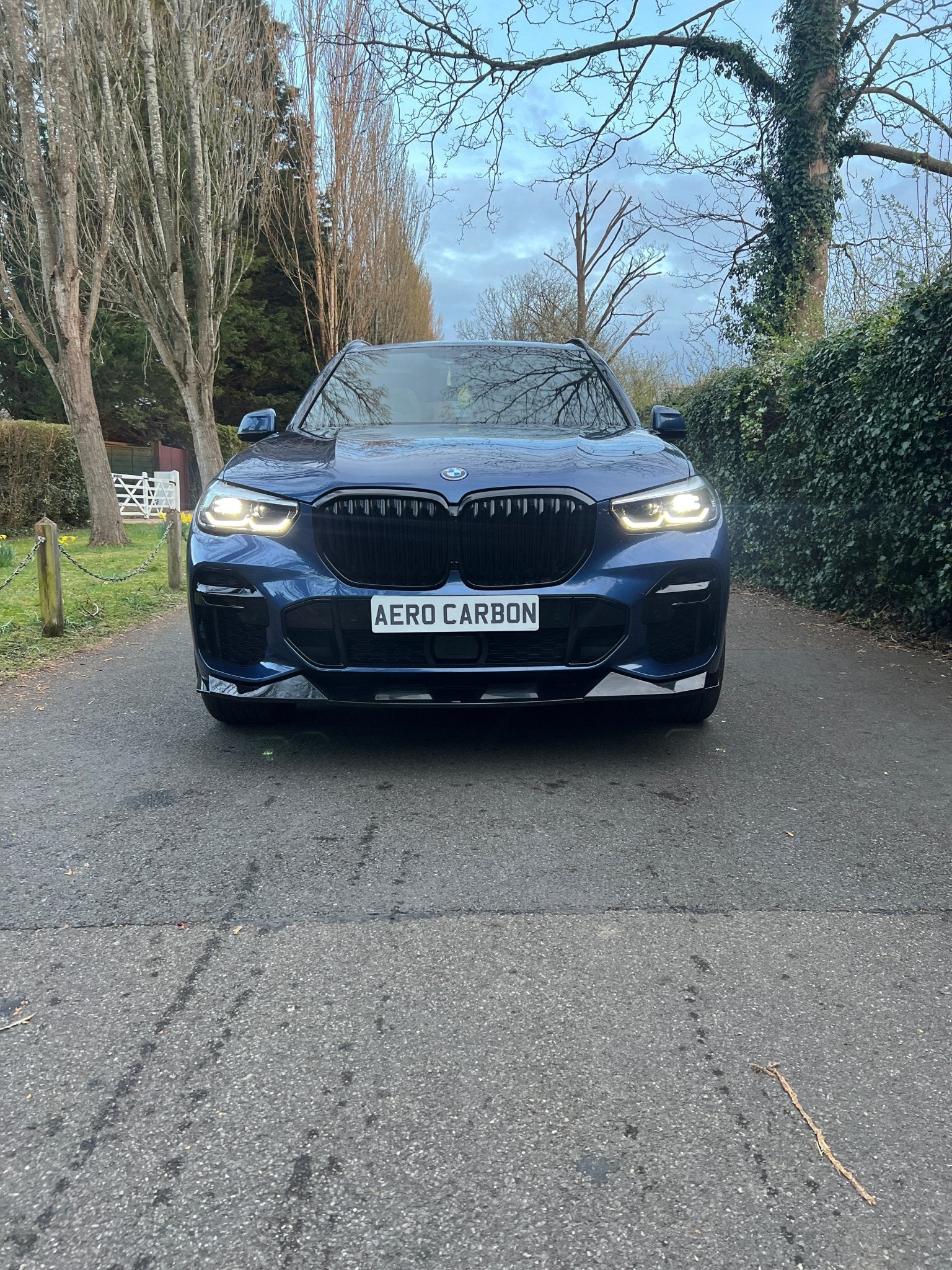 VTEN - BMW X5 G05 PRE - LCI GLOSS BLACK FRONT LIP - Aero Carbon UK