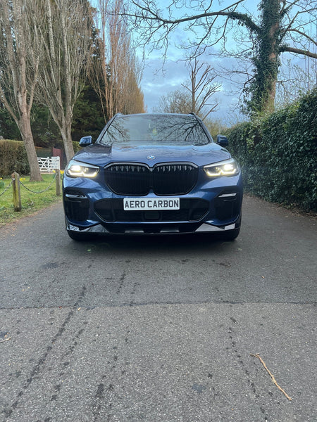 VTEN - BMW X5 G05 PRE - LCI GLOSS BLACK FRONT LIP - Aero Carbon UK