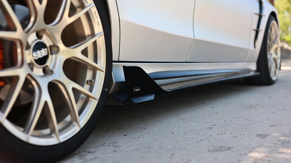 VTEN - MERCEDES BENZ C CLASS W205 SALOON 2019-2021 PP GLOSS BLACK SIDE SKIRTS - Aero Carbon UK