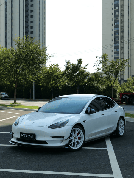 VTEN - TESLA MODEL 3 2017-2023 GLOSS BLACK FULL BODY KIT BUNDLE - Aero Carbon UK