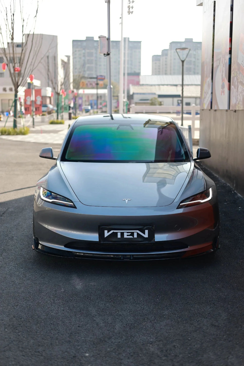 VTEN - TESLA MODEL 3 HIGHLAND 2023+ PP FRONT LIP - Aero Carbon UK