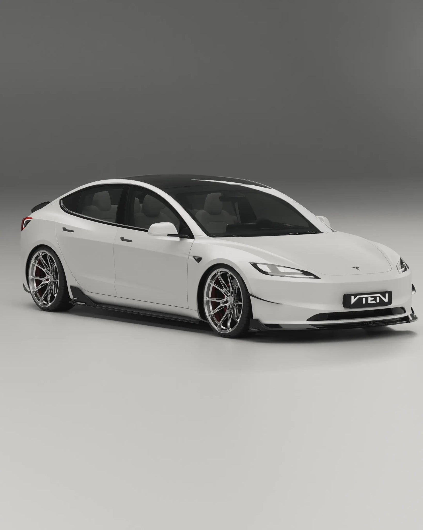 VTEN - TESLA MODEL 3 HIGHLAND 2023+ PP FRONT LIP - Aero Carbon UK