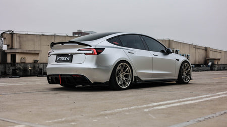 VTEN - TESLA MODEL 3 HIGHLAND 2023+ PP GLOSS BLACK SIDE SKIRTS - Aero Carbon UK