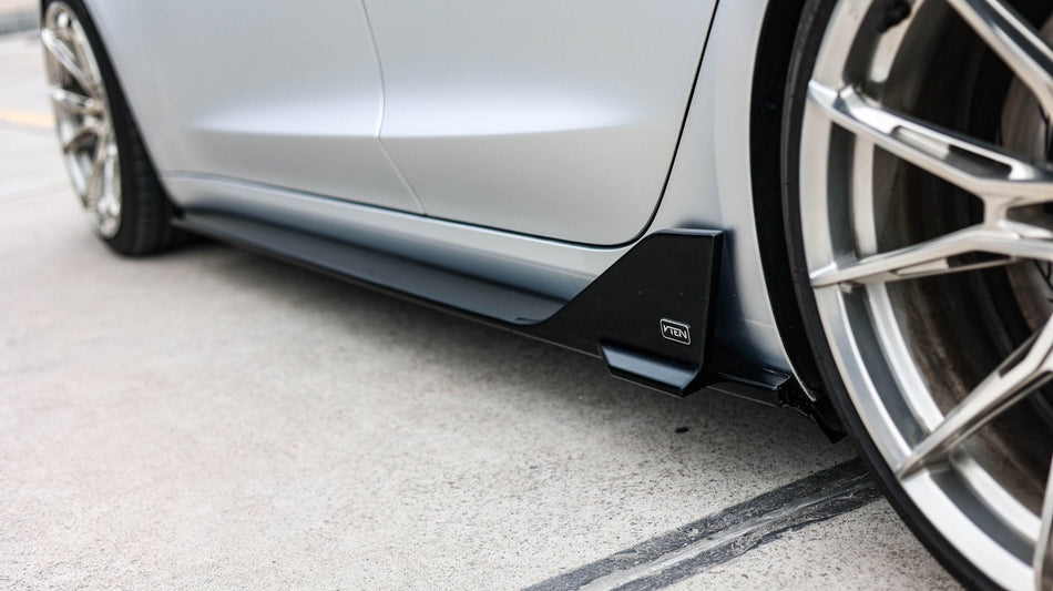 VTEN - TESLA MODEL 3 HIGHLAND 2023+ PP GLOSS BLACK SIDE SKIRTS - Aero Carbon UK