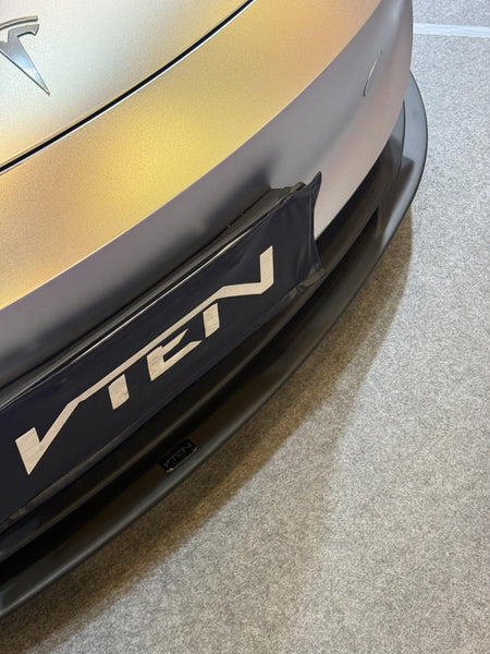 VTEN - TESLA MODEL 3P HIGHLAND PERFORMANCE 2023+ PP GLOSS BLACK FRONT LIP - Aero Carbon UK