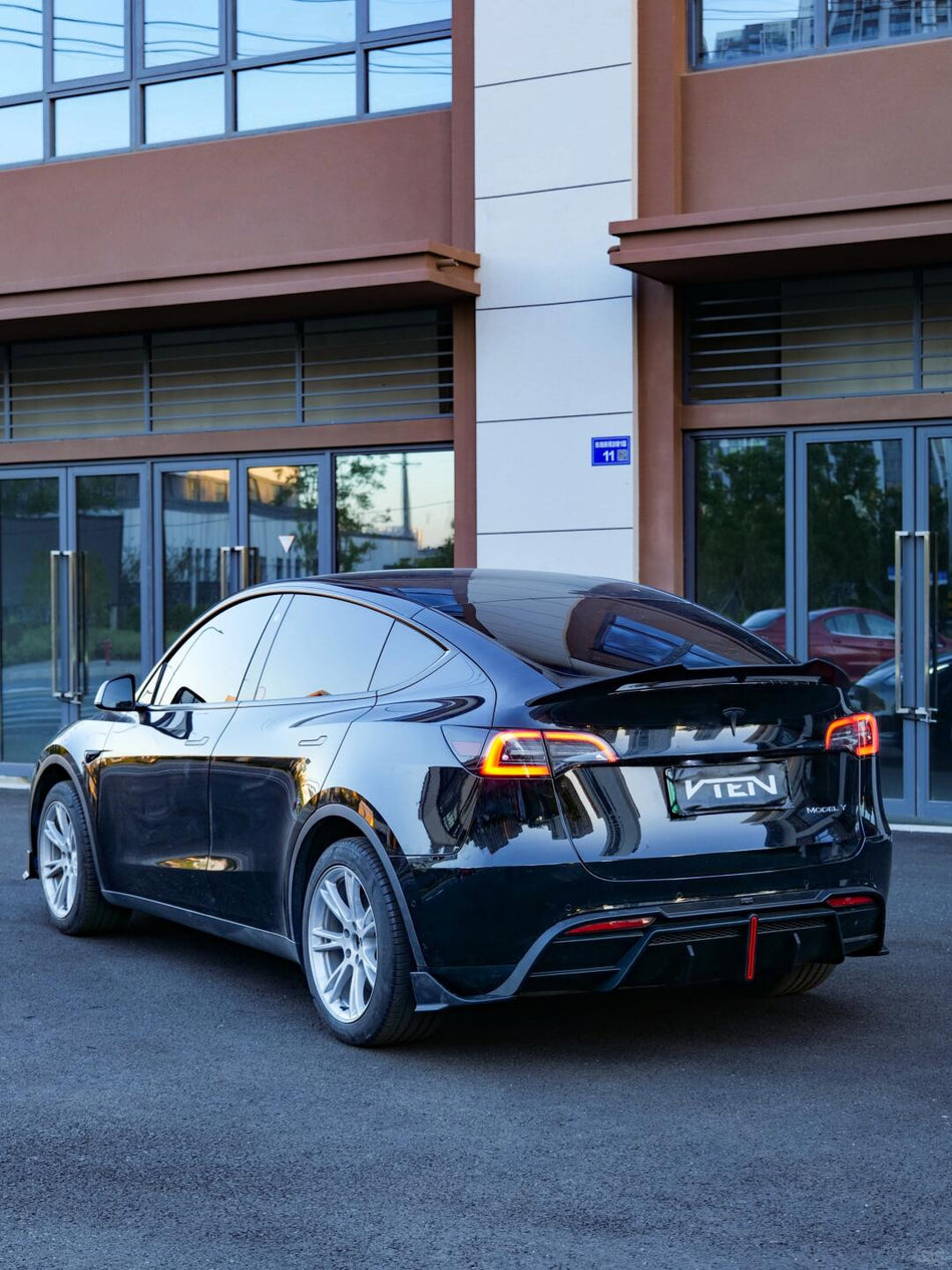 VTEN - TESLA MODEL Y 2020-2024 PP GLOSS BLACK REAR SPOILER - Aero Carbon UK