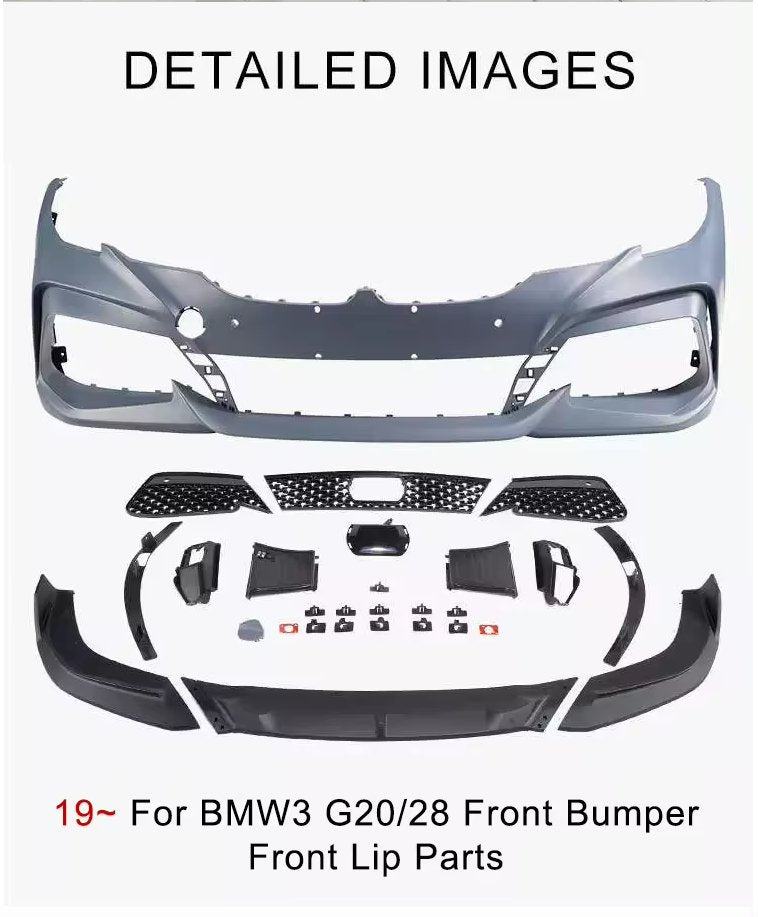 YOFER - BMW 3 SERIES G20 PP FRONT BUMPER WITH FRONT LIP - Aero Carbon UK