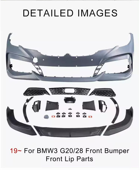 YOFER - BMW 3 SERIES G20 PP FRONT BUMPER WITH FRONT LIP - Aero Carbon UK