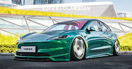 YOFER - TESLA MODEL 3 HIGHLAND 2024+ PP FRONT LIP - Aero Carbon UK