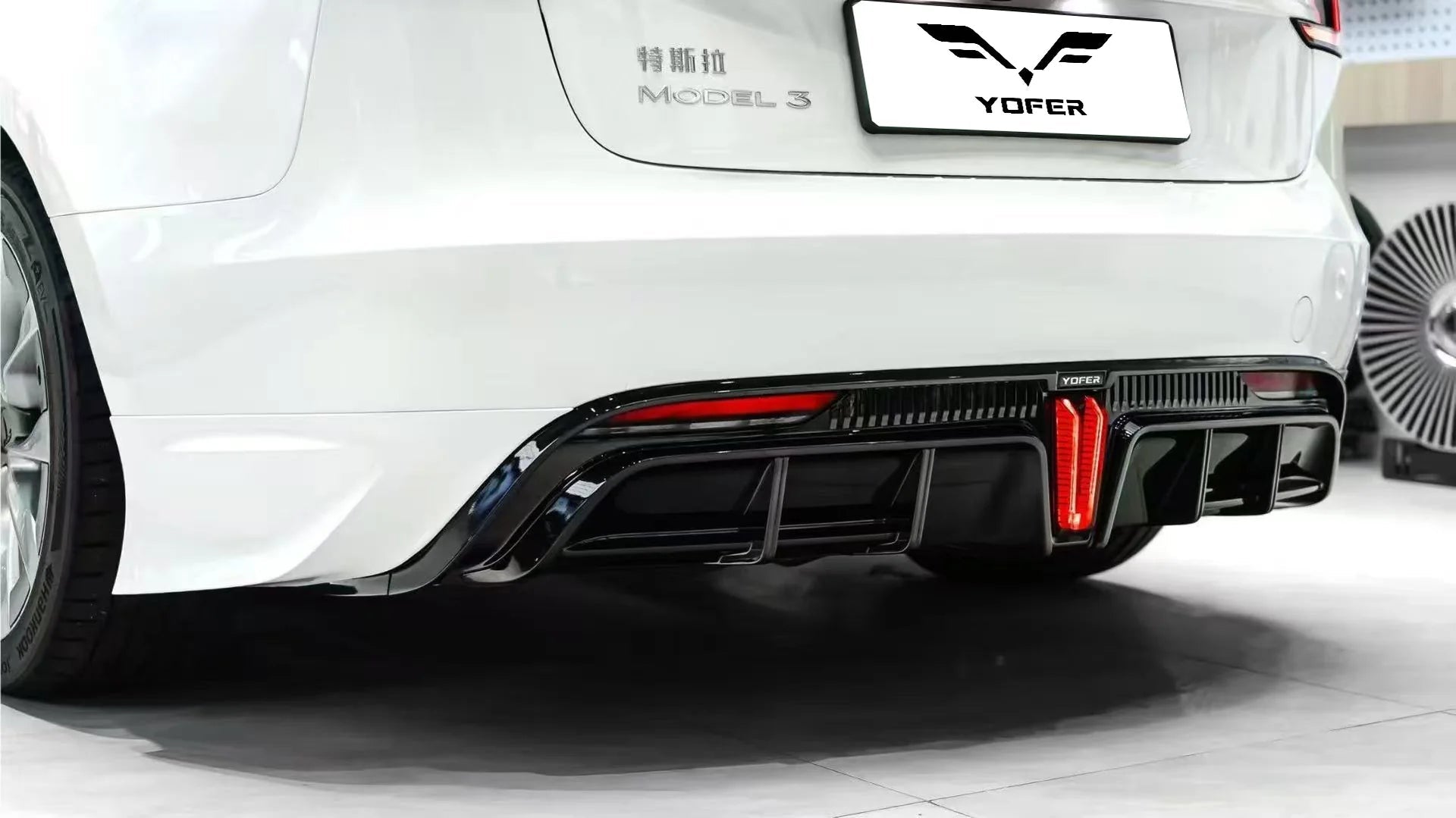 YOFER - TESLA MODEL 3 HIGHLAND 2024+ PP REAR DIFFUSER - Aero Carbon UK