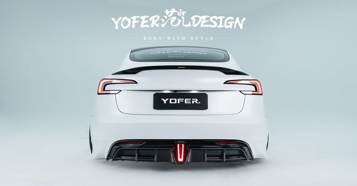 YOFER - TESLA MODEL 3 HIGHLAND 2024+ PP REAR DIFFUSER - Aero Carbon UK