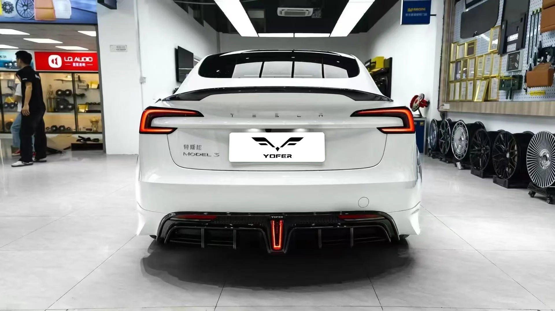 YOFER - TESLA MODEL 3 HIGHLAND 2024+ PP REAR DIFFUSER - Aero Carbon UK