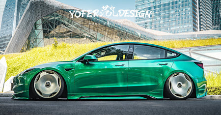 YOFER - TESLA MODEL 3 HIGHLAND 2024+ PP SIDE SKIRTS - Aero Carbon UK