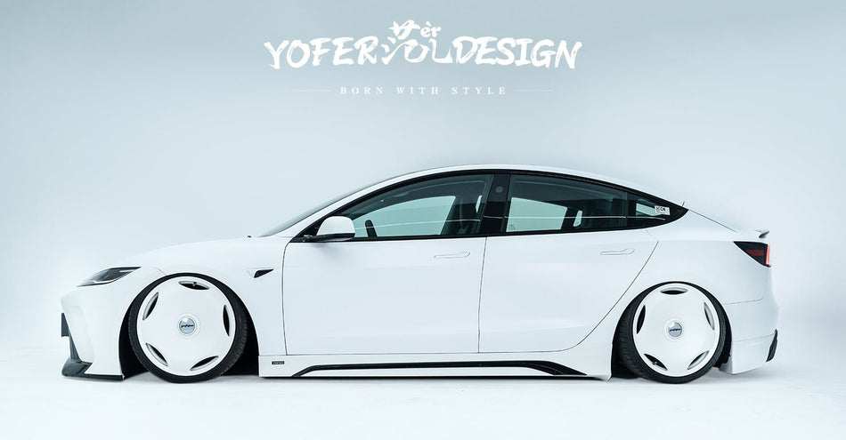 YOFER - TESLA MODEL 3 HIGHLAND 2024+ PP SIDE SKIRTS - Aero Carbon UK