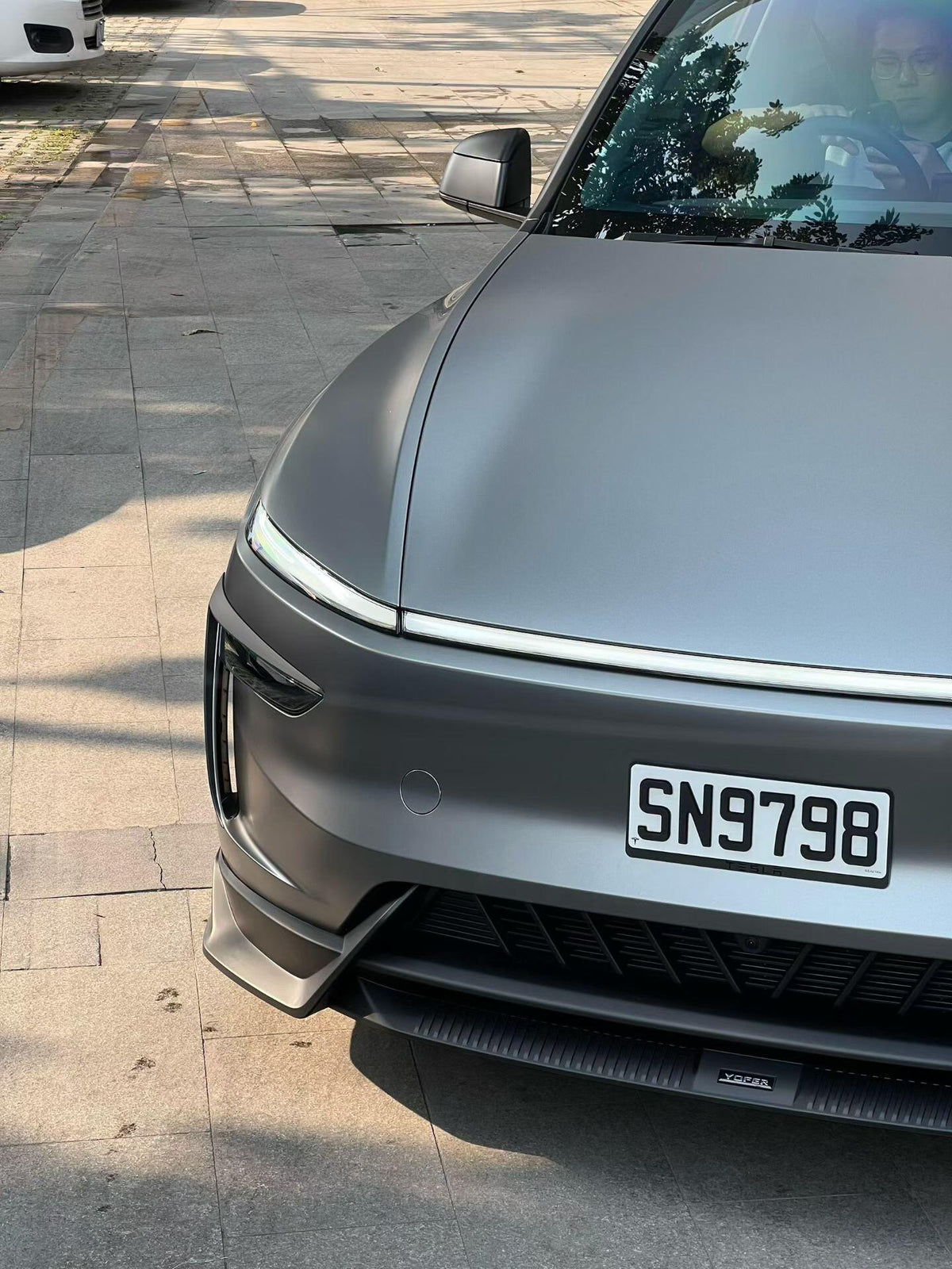 YOFER - TESLA MODEL Y JUNIPER REFRESH 2025+ FRP FRONT LIP - Aero Carbon UK