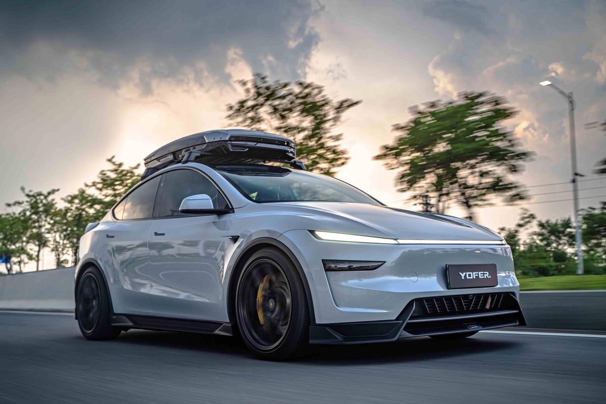 YOFER - TESLA MODEL Y JUNIPER REFRESH 2025+ FRP FRONT LIP - Aero Carbon UK