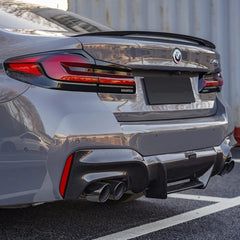 ACHEN CYBE - BMW 5 SERIES G30 LCI DRY CARBON FIBRE REAR DIFFUSER - Aero Carbon UK