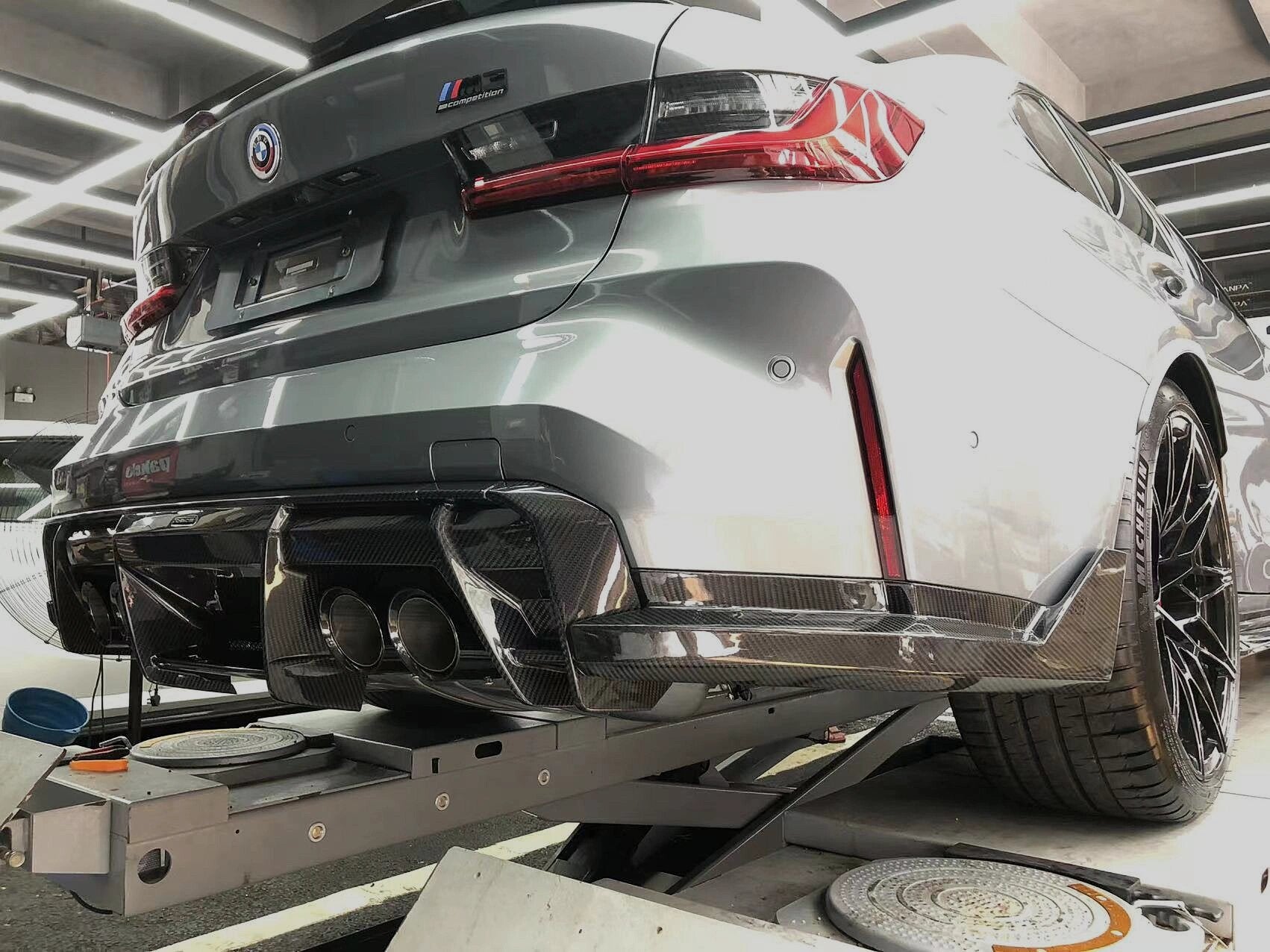 G80 Rear End Mod Bmw G80 M3 Rear Diffuser