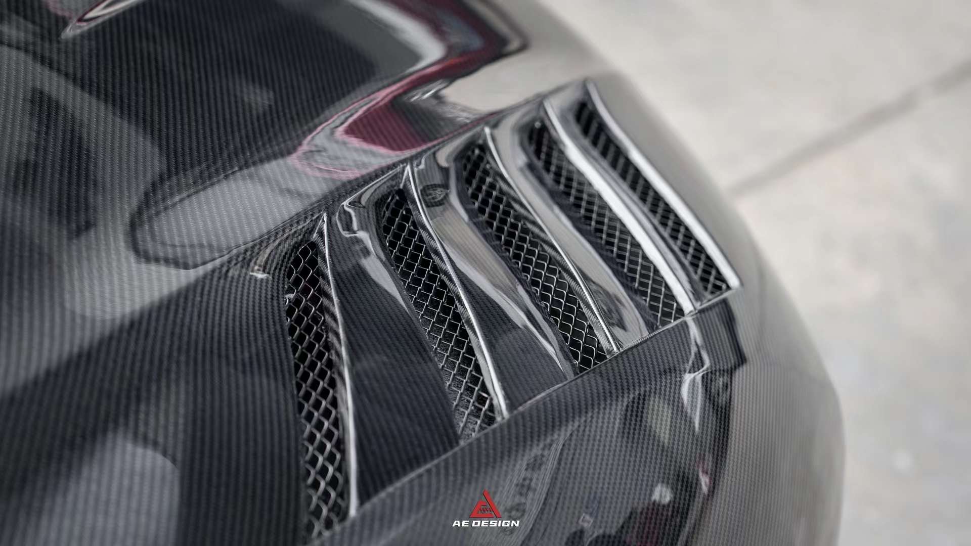 AE DESIGN - AUDI R8 DRY CARBON FIBRE FRONT BONNET HOOD - Aero Carbon UK