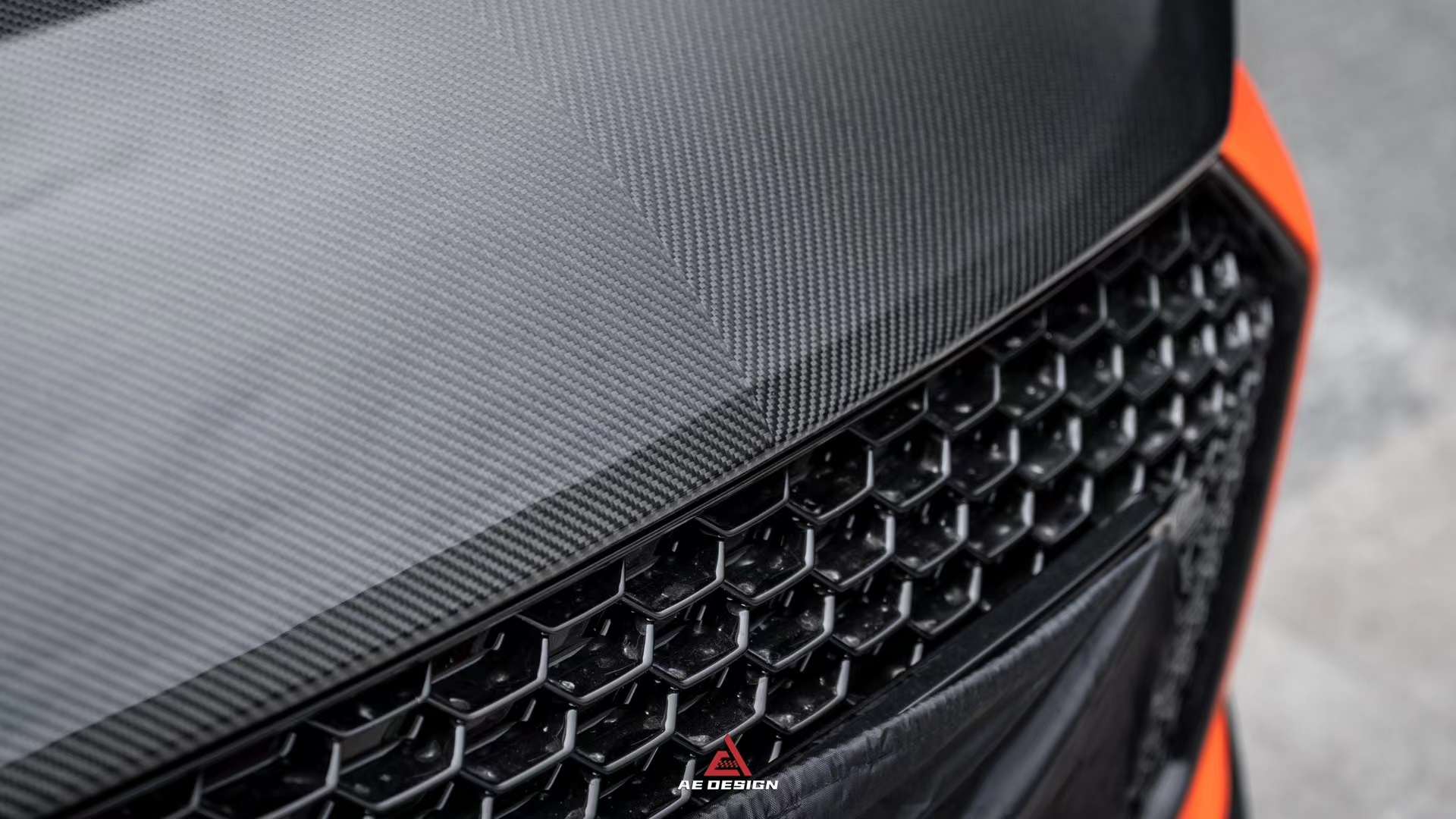 AE DESIGN - AUDI R8 DRY CARBON FIBRE FRONT BONNET HOOD - Aero Carbon UK