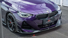 AE DESIGN - BMW 2 SERIES G42 M240I CARBON FIBRE FRONT CANARDS - Aero Carbon UK