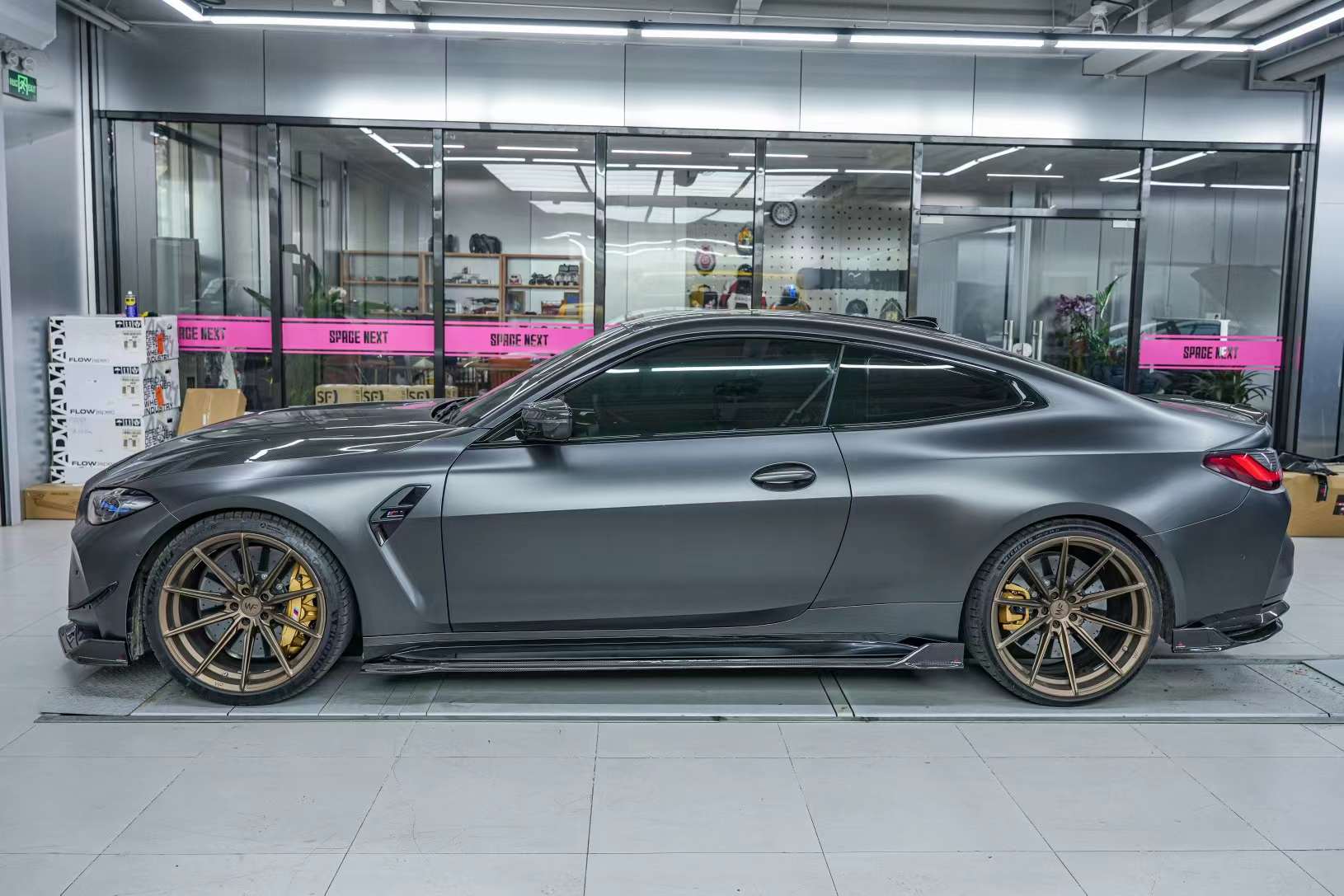 AE DESIGN - BMW M3 G80 / M4 G82 DRY CARBON FIBRE SIDE SKIRTS V2 - Aero Carbon UK