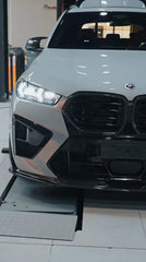 AE DESIGN - BMW X5M F95 LCI DRY CARBON FIBRE FRONT LIP - Aero Carbon UK