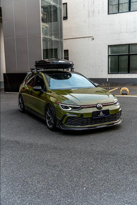 AE DESIGN - VOLKSWAGEN GOLF MK8 GTI / R LINE CARBON FIBRE FRONT LIP - Aero Carbon UK