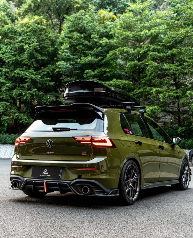 Golf R Mk8 Rear AE DESIGN - VOLKSWAGEN GOLF MK8 GTI / R LINE CARBON FIBRE REAR DIFFUSE ...