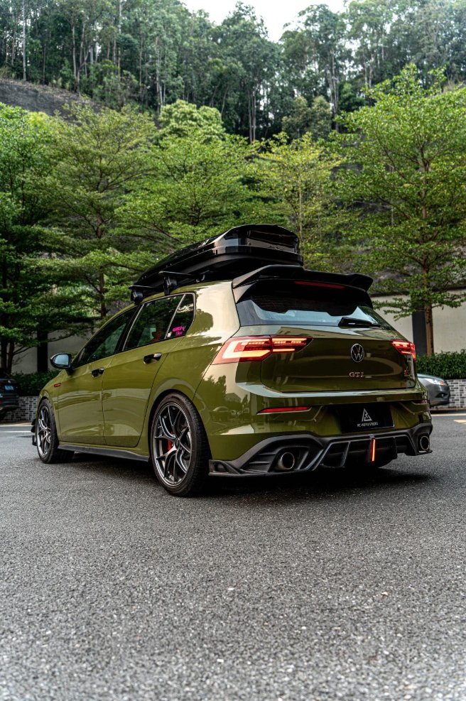 Golf R Mk8 Rear AE DESIGN - VOLKSWAGEN GOLF MK8 GTI / R LINE CARBON FIBRE REAR DIFFUSE ...