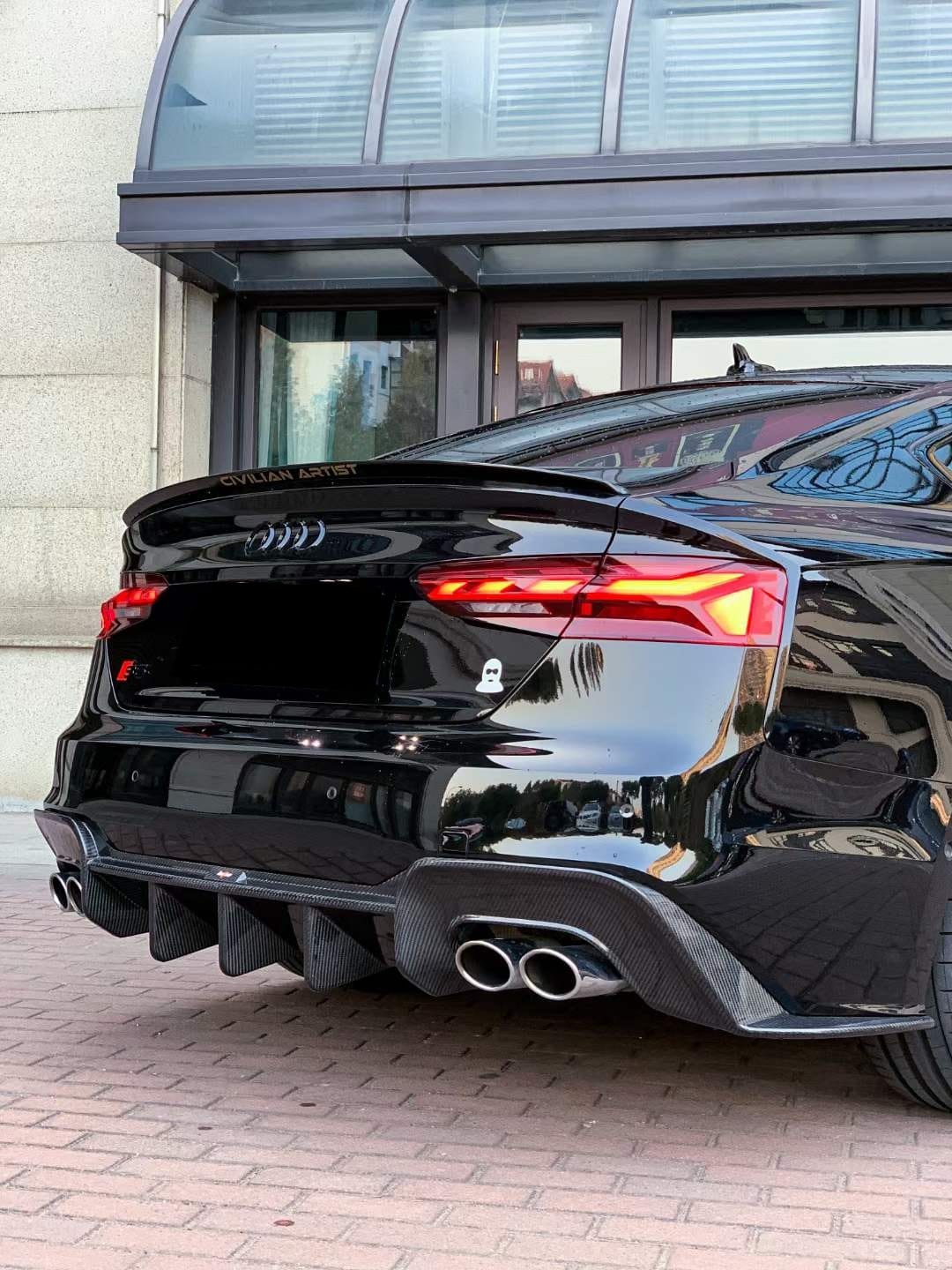 AERO CARBON - AUDI A5 / S5 B9.5 2020+ CARBON REAR DIFFUSER BTX STYLE AERO CARBON