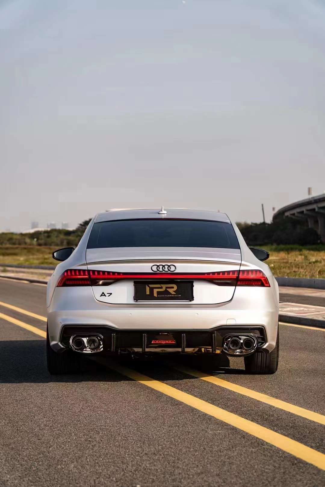 AERO CARBON - AUDI A7 / S7 C8 2018+ CARBON FIBRE REAR DIFFUSER TK STYLE - Aero Carbon UK