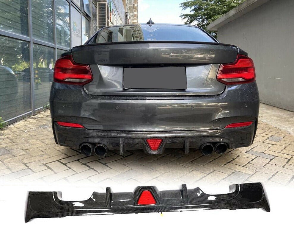 AERO CARBON - BMW 2 SERIES F22 CARBON REAR LED DIFFUSER AERO CARBON