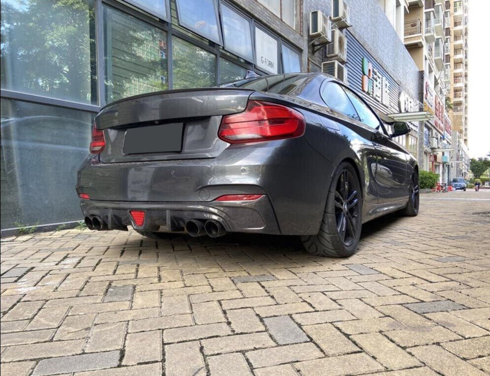 AERO CARBON - BMW 2 SERIES F22 CARBON REAR LED DIFFUSER AERO CARBON